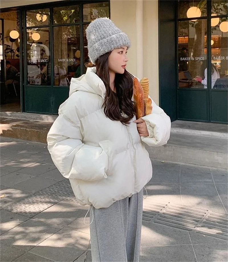 New Women's Cotton coat Winter Jacket Fashion Thicken Warm Korean Version Snow Student Bread Cotton Overcoat Parka Female