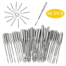 50PCS Home Sewing Machine Needles Sharp Universal Regular Point 11/75 12/80 14/90 16/100 18/110 DIY Sewing Machine Accessories