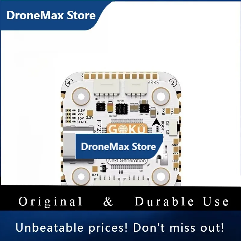 DroMaFlywoo GOKU F722 Pro Flight Controlle V2 32bit 128k 45A 5V/10V Modular Direct Insertion ICM42688/MPU6000 For FPV Drones DIY