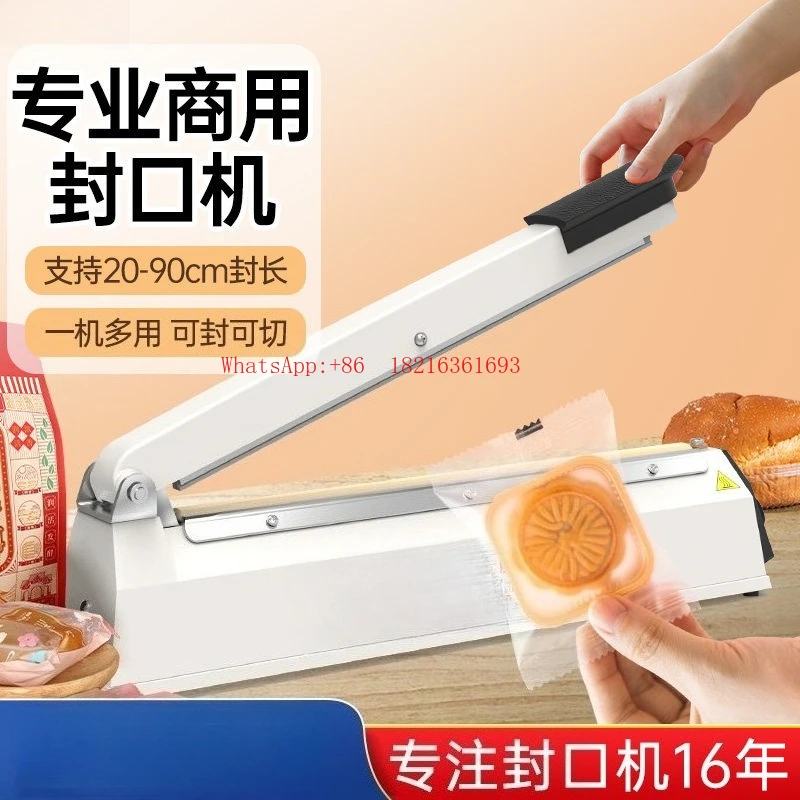 Hand Pressed Commercial Small Heat Sealing Machine, Household Aluminum Foil Food Bag Sealing and Packaging Heat Sealing Machine