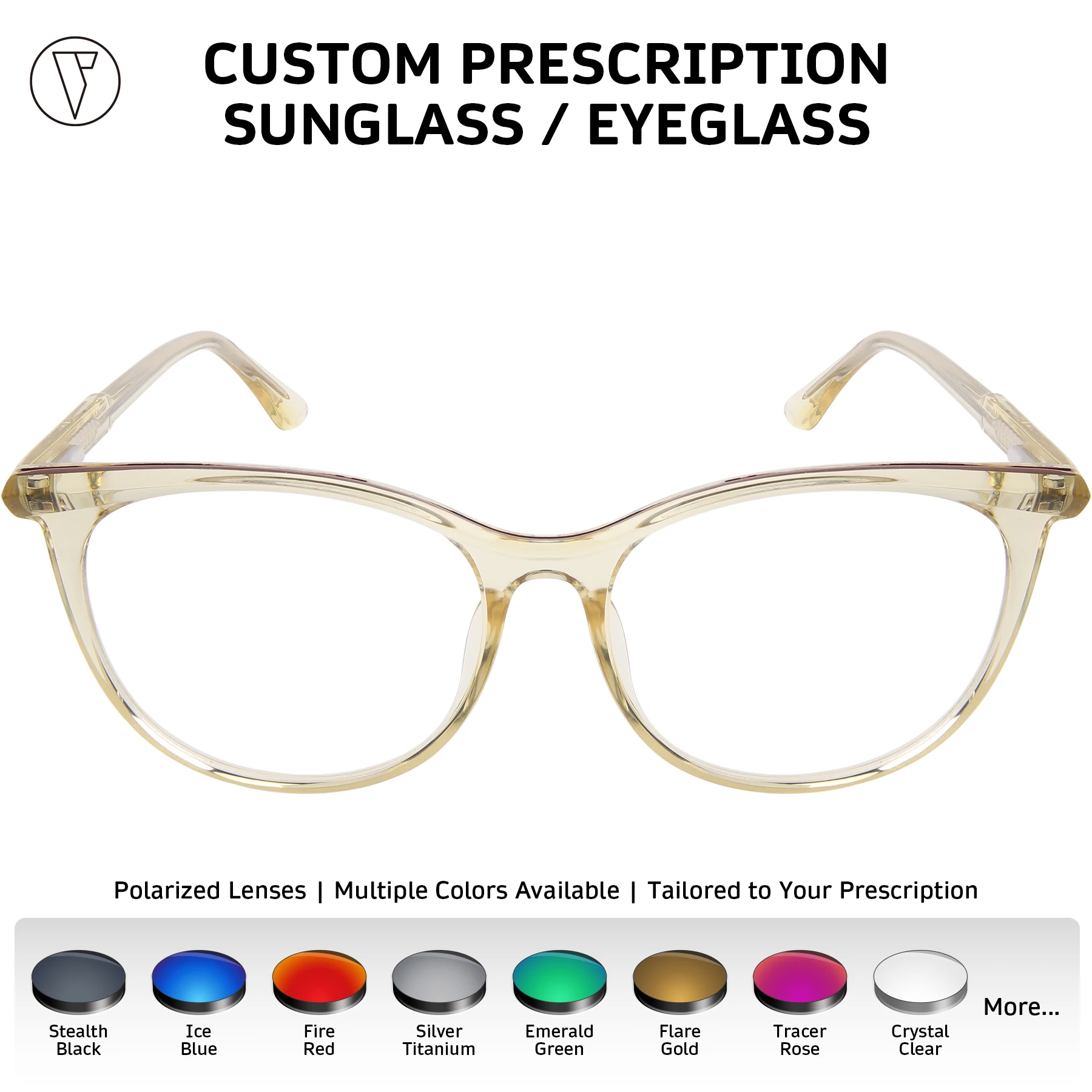 

ONDEX Custom Prescription Sunglasses/Eyeglasses,Stylish UV400 Polarized Lenses,Photochromic Lens,Personalized Power-1.00 to-8.50