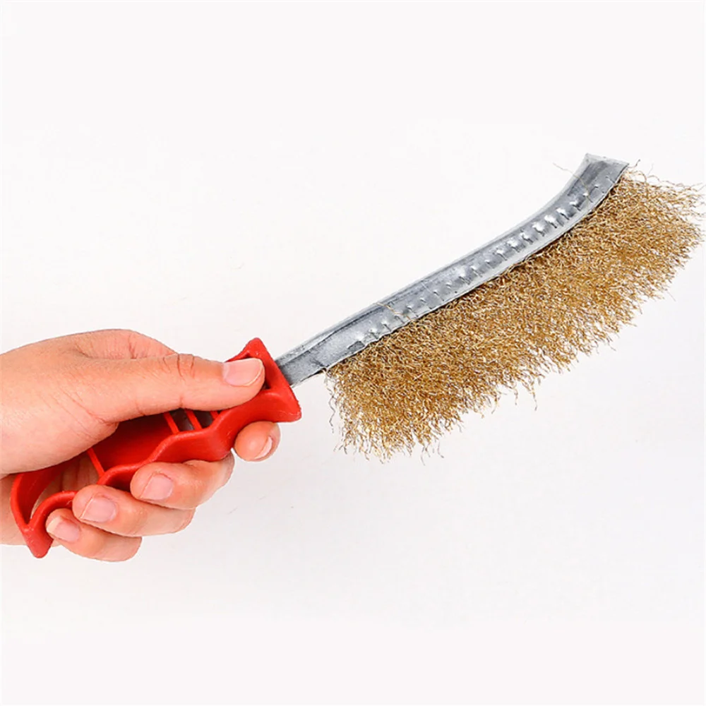 

Gap Wear Resistance Security Portable General Kitchen Clean Durable Simple Home Furnishing Brush Convenient Steel Wire Handle