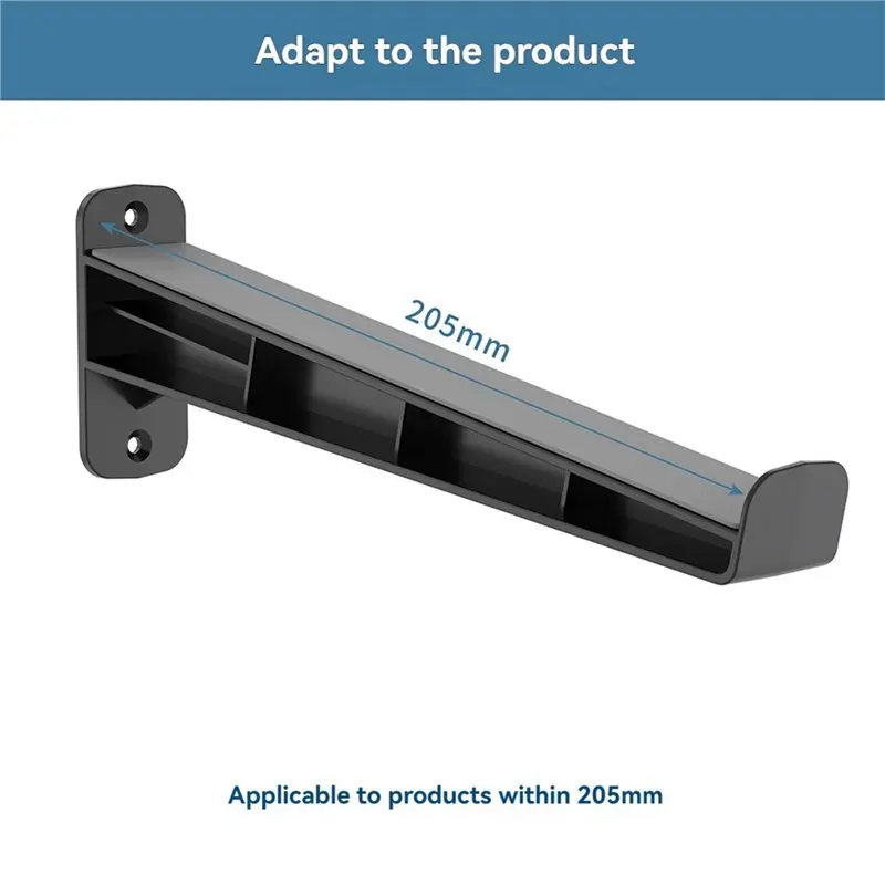 AT82-Wall Mount Storage Holder Adjustable Space-Saving Display Rack For Keyboard, Tablet, E Book