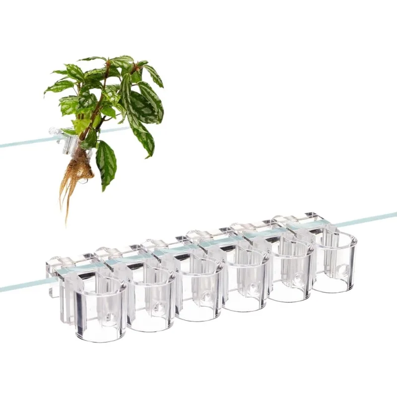 

Aquarium Hydroponic Plant Bracket Hanging Holder, Fish Tank Fixed Support Frame for Water Cultivated Greenery Landscape