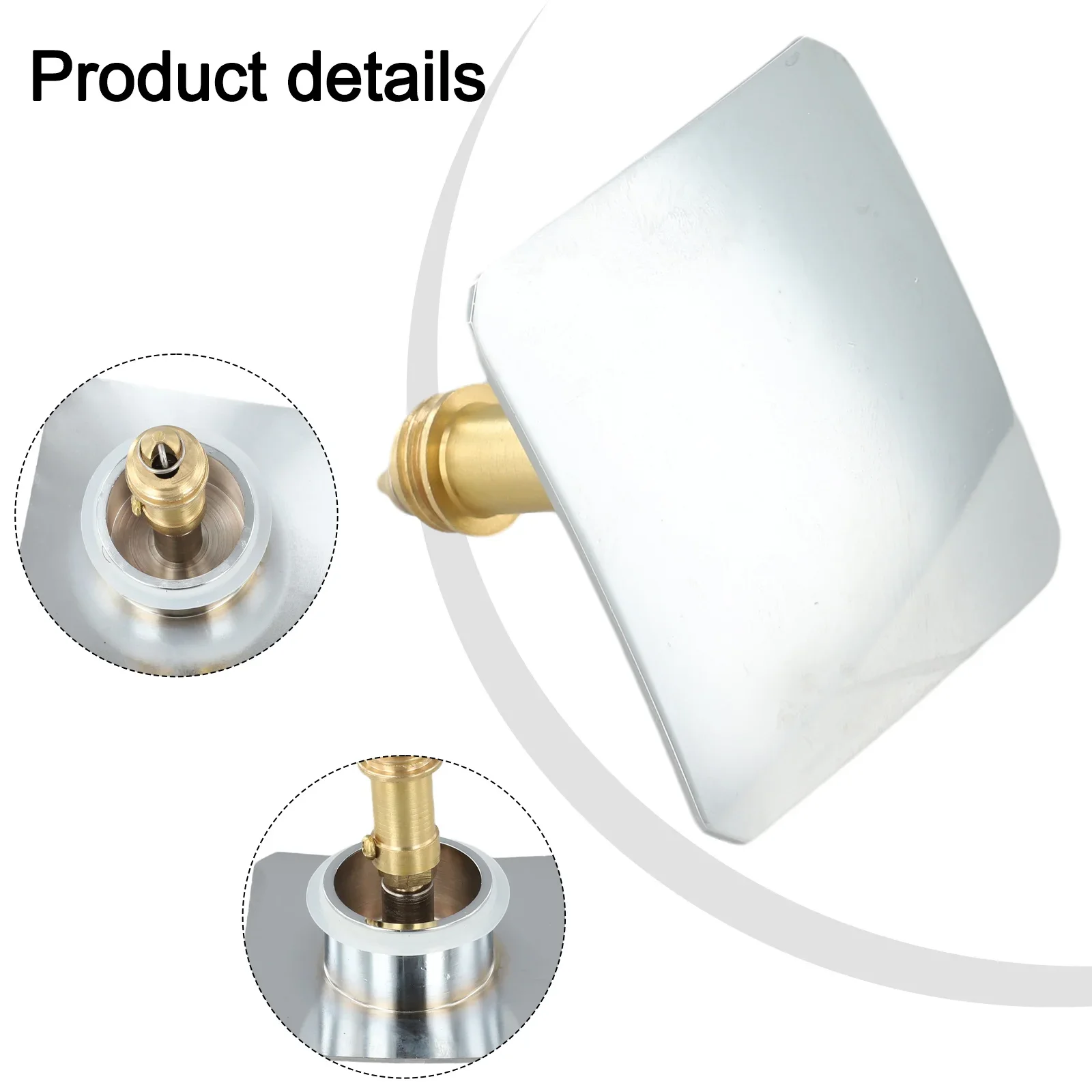 66mm Brass Sink Drain Cover Long Lasting Performance Modern Bathroom Aesthetic Optimal Water Drainage Robust Bathroom Solution