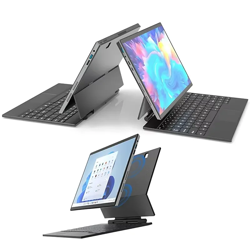 2025 Trending Tablet 2 in 1 Laptop HL140P 2.2K Touch Screen Win 11 Notebook PC for Student Office Laptop With Magnetic