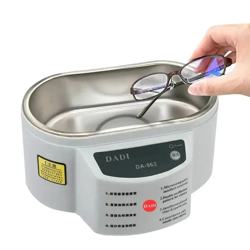 Ultrasonic Cleaner Jewelry Parts Glasses Denture False Teeth Watch Washing Machine Tub Dual Frequency Vibration EU/US