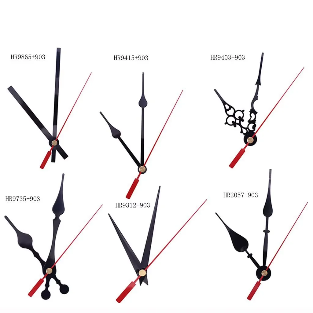 High Quality Needles Aluminium Pointers Metal Clock Hands Clock Mechanism for 1688 / 12888 Youngtown Round Shaft Clock Machine