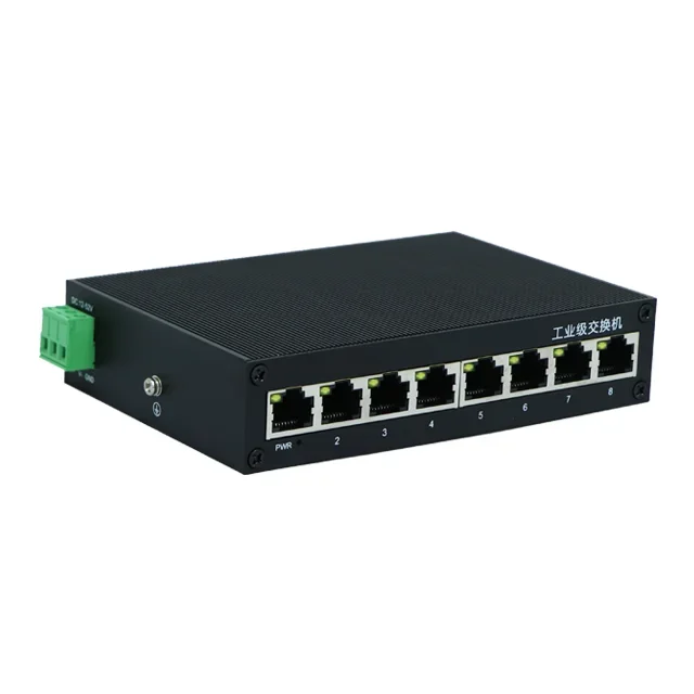 Good Thing Recommendation Industrial 1000 Megabit Network Switch  DIN Rail Mounting Camera Monitoring  Hub 8-port Network Switch