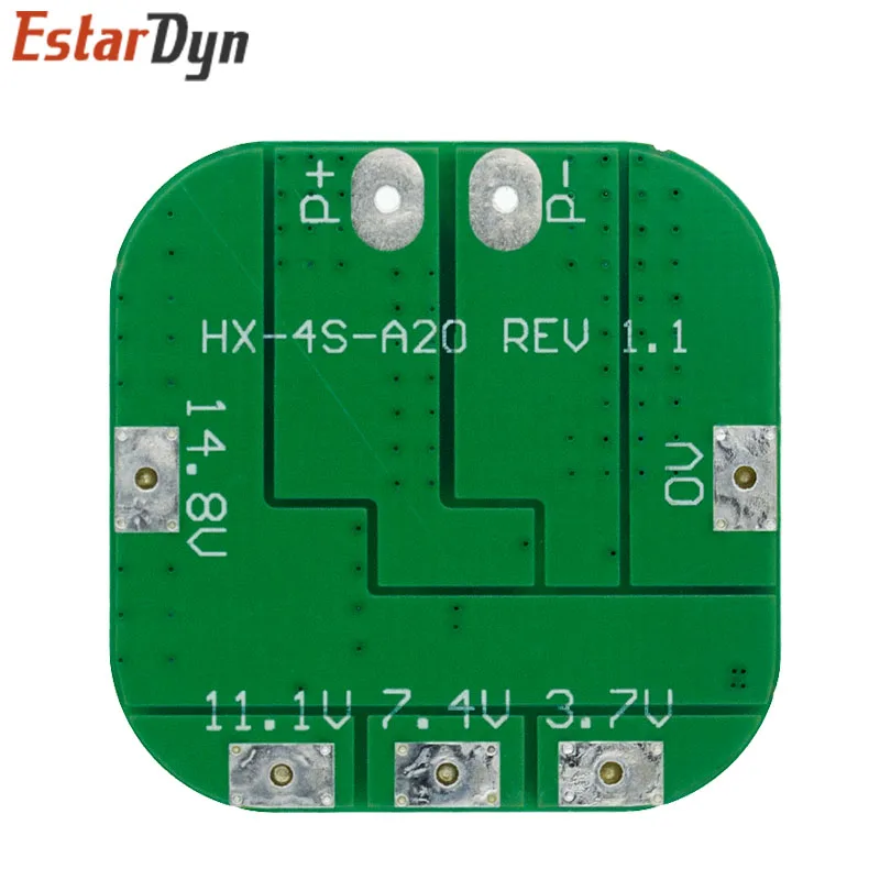 4S 14.8V / 16.8V 20A szczyt li-ion BMS PCM tablica zabezpieczająca baterię Bms Pcm dla baterii litowej LicoO2 Limn2O4 18650 li