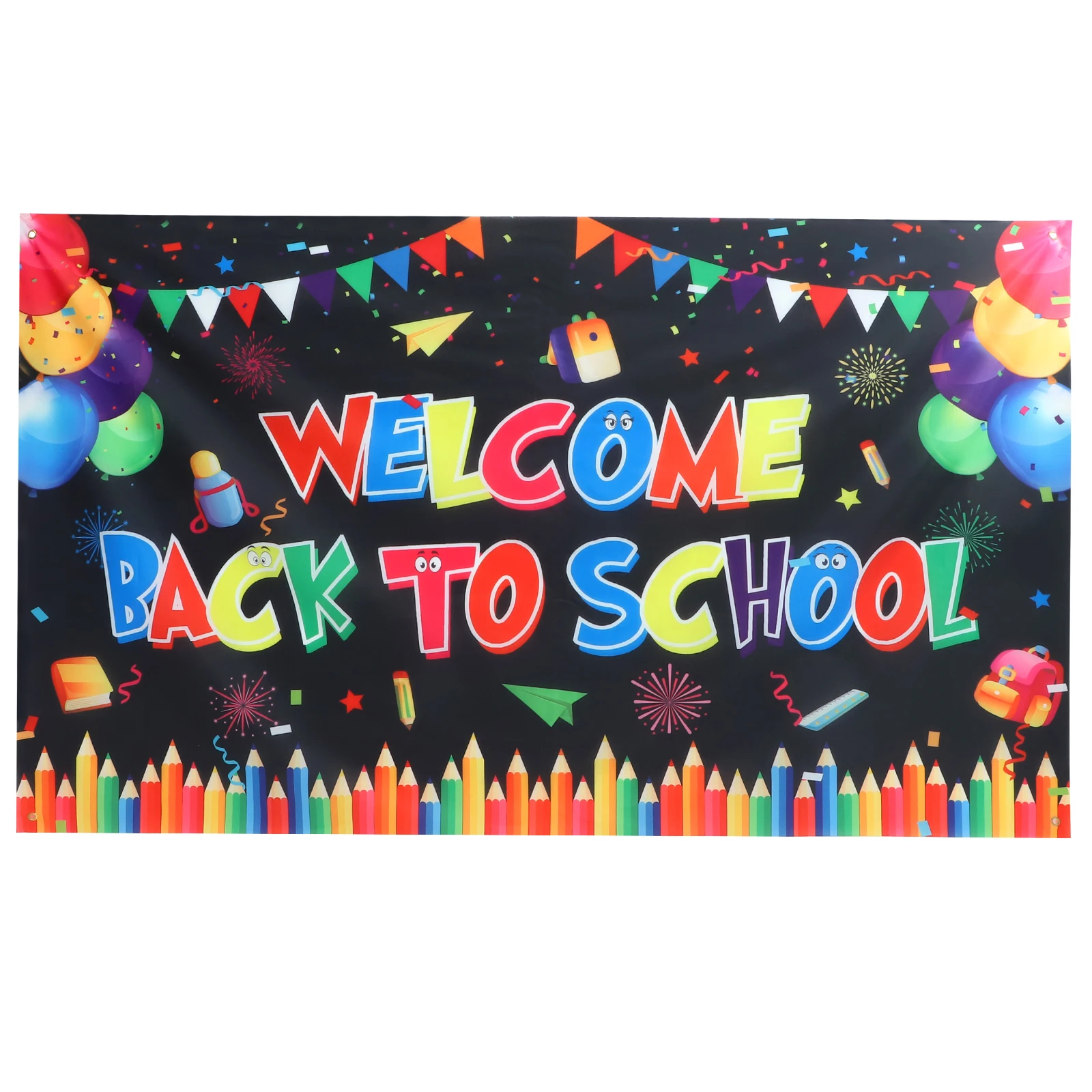 

Back To School Season Banner Welcome Bunting School Wall Hanging Flag Sign Banner School Party Classroom Wall Decor Flag Banner