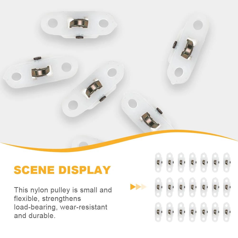 

20 Pcs Sliding Door Pulley Cabinet Roller Screen Window Single Wheel Metal Track Hardware Durability Practicality Furniture