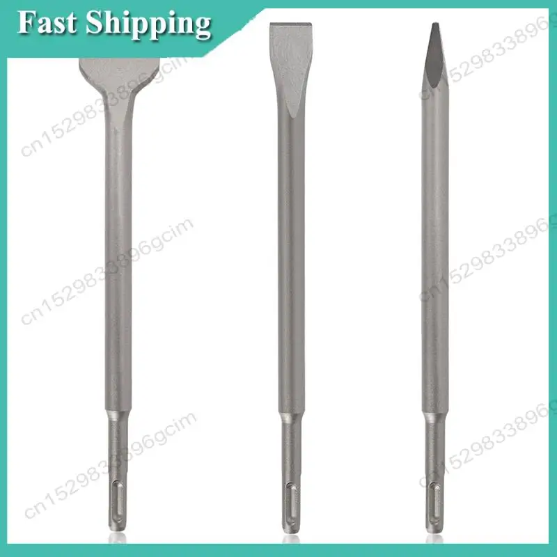 

-BABQ SDS-Plus Chisel Set For Rotary Hammer Drills, 3PC Masonry Concrete Drill Bit Set, Point Flat Scaling Chisels