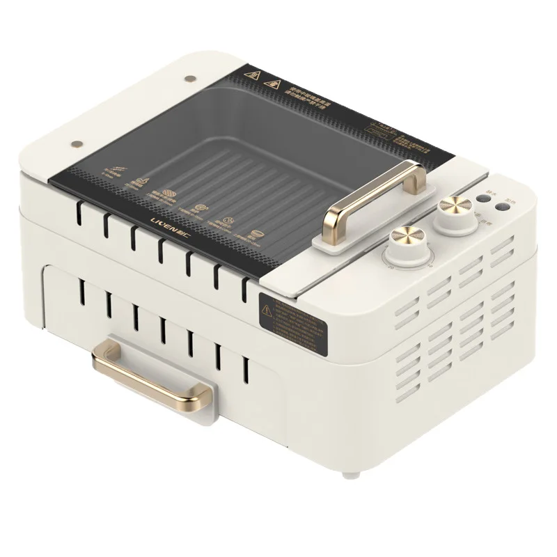 

220V Automatic Multi-functional Indoor Electric Oven for Home Use with Smokeless BBQ Grill Turnspit Rotisserie