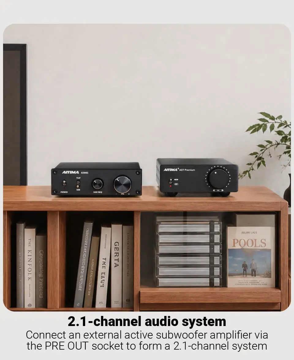 AIYIMA Audio A07 Premium TPA3255 Leistungsverstärker 300Wx2 Klasse D Stereo 2.0 Digitalverstärker Hifi Soundverstärker für passive Lautsprecher – Detail 9