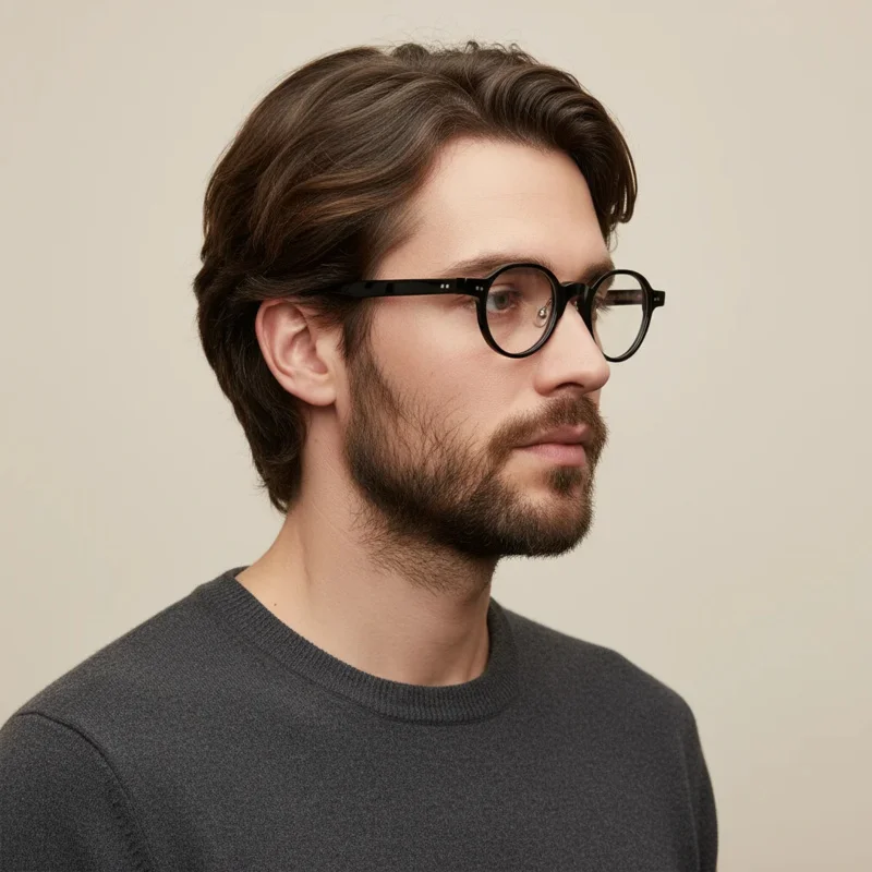 

Японские ретро круглые ацетатные очки, роскошные и модные для мужчин и женщин, антибликовые компьютерные очки для чтения и близорукости