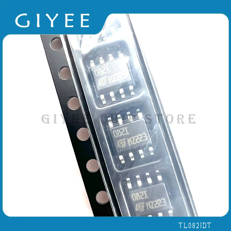 5 PÇS/LOTE TL082IDT SOP8 silk screen 082I chip de amplificador operacional