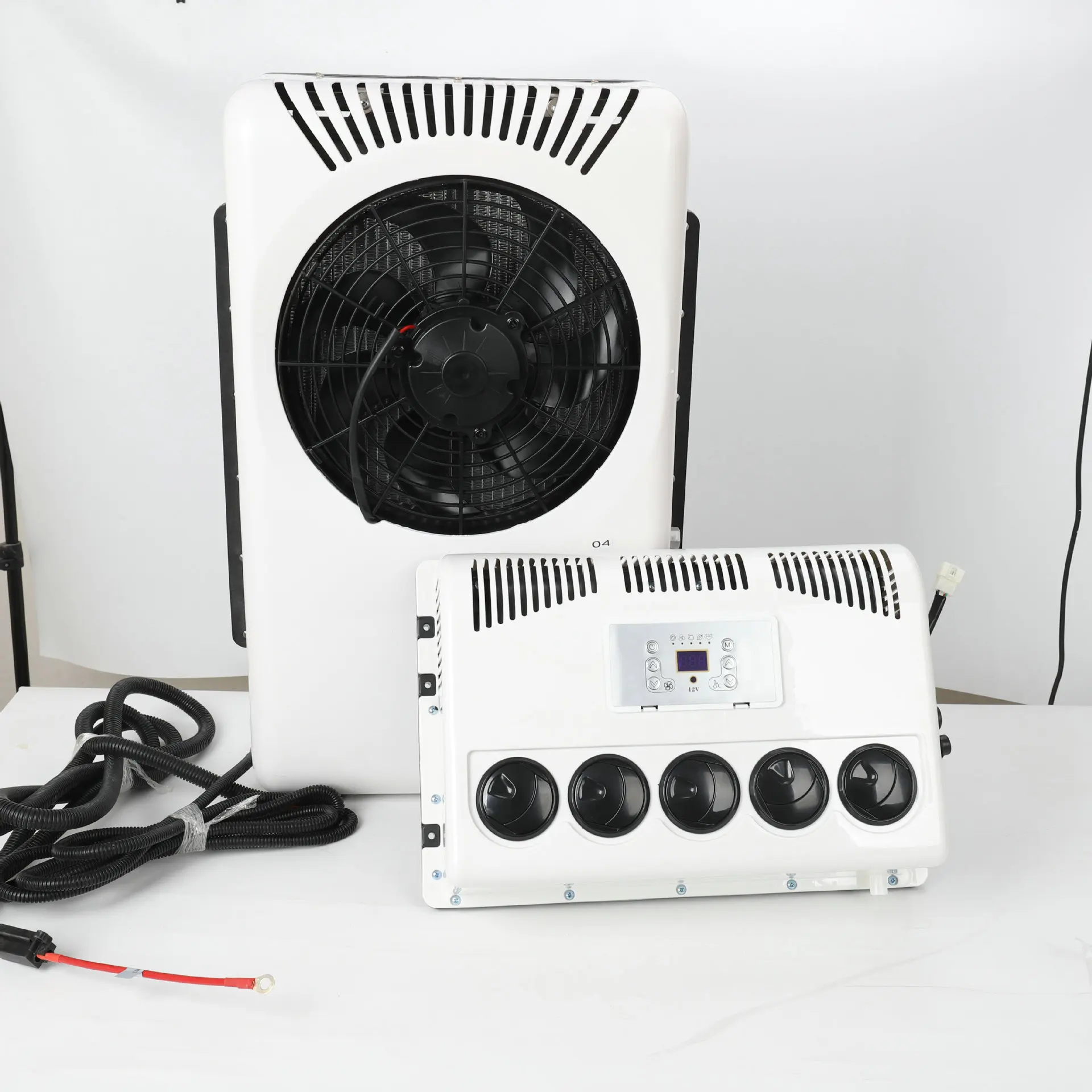 

New DEFU Split AC Units 12V/24V Vehicle Electric Air Conditioner for Truck Cabin Scroll Compressor 7500-9500 BTU Cooling