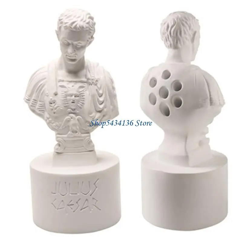 H7ED Pen & Pencil Holder Julius Caesar Office Desk Accessory Gift for Kids Adults