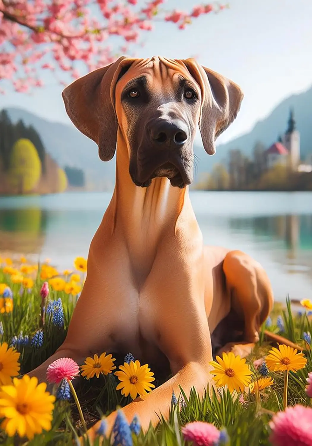 Great Dane Fawn Unc… - image