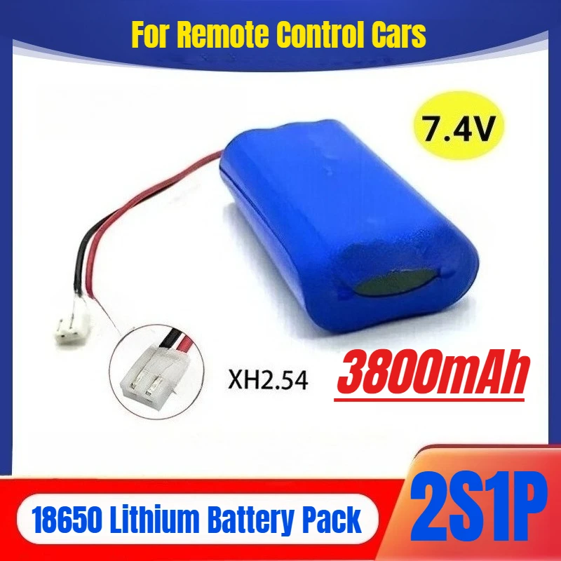 

7.4V 3800mAh 2S1P for Remote Control Cars 18650 Lithium Battery Pack