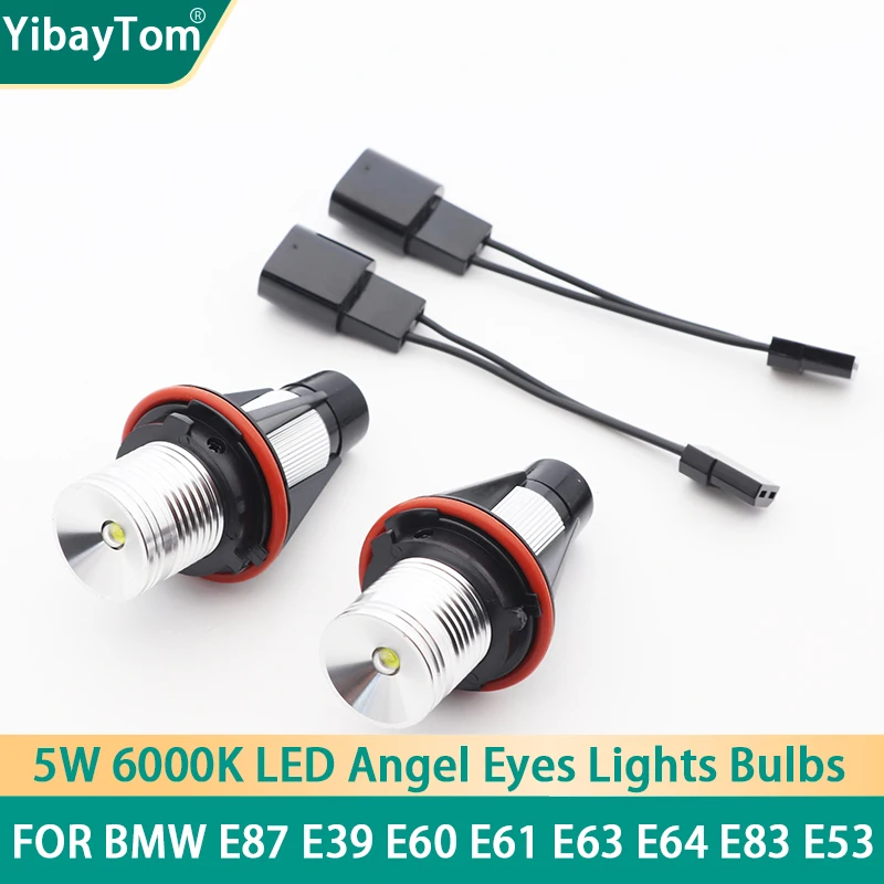 

Bright 10W 6000K Warranty durable lamp LED Angel Eyes Marker Lights Bulbs For BMW E87 E39 E60 E61 E63 E64 E83 accessories