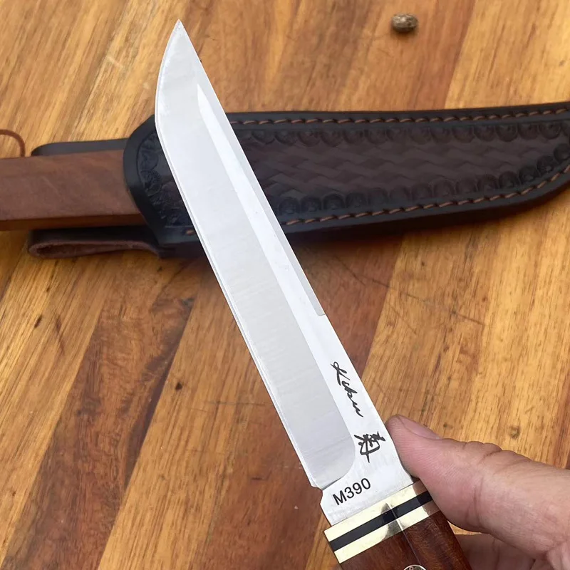 Numerical Control Grinding High Hardness Outdoor Knives Fixed Blade Camping Tools Portable Household Cutting Knife