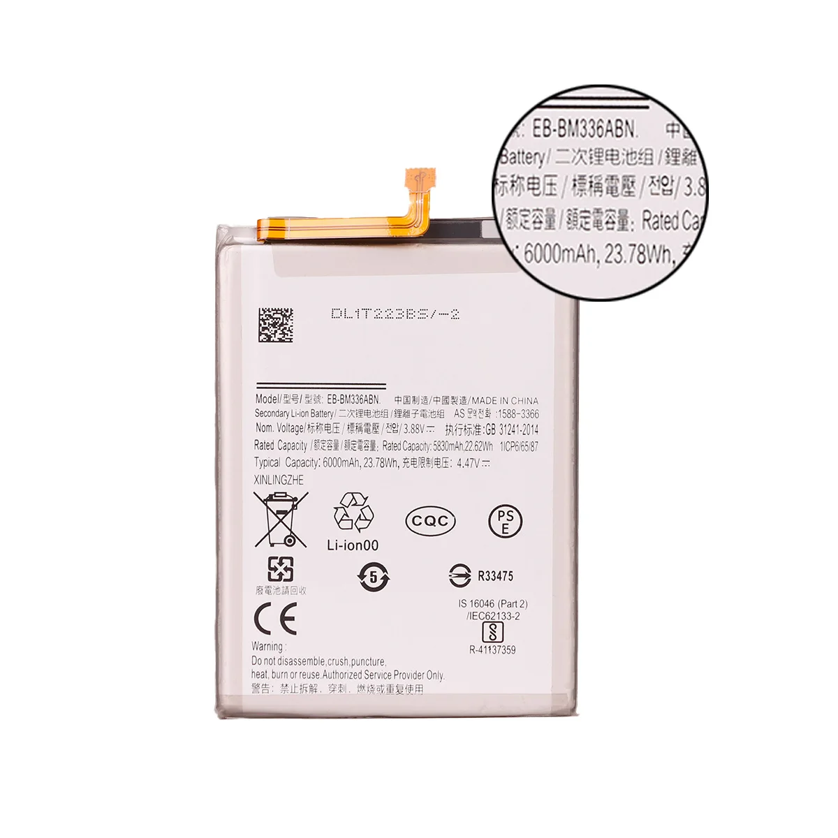 EB-BM336ABN 6000mAh Mobile phone Battery For Samsung Galaxy M33 5G/M13 4G/F13 Batteries+Tools