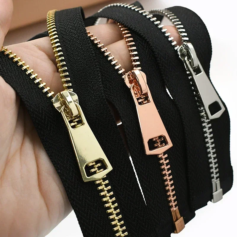 1/2Pcs 5# Metal Zippers 15-25cm Close-End 30-80cm Open-End Zip for Sewing Garment Separable Zipper Bag Closure Ziper Repair Kits