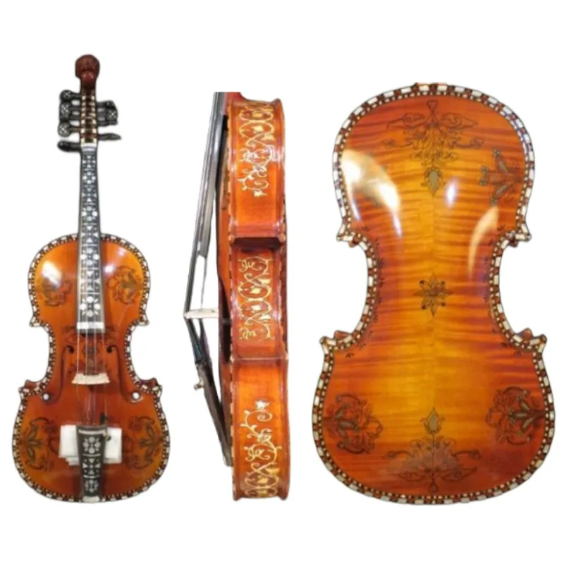 Deluxe fancy Norwegian fiddle 15 1/2