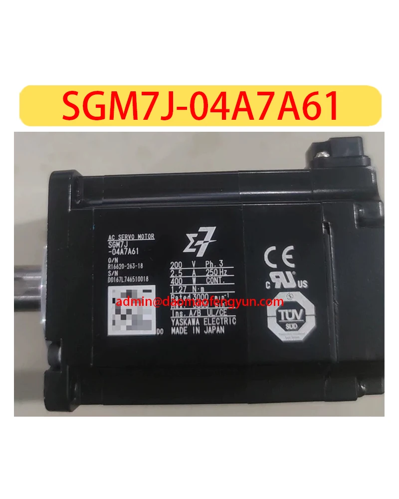 

SGM7J-04A7A61 Used Servo motor SGM7J 04A7A61，Fast shipping