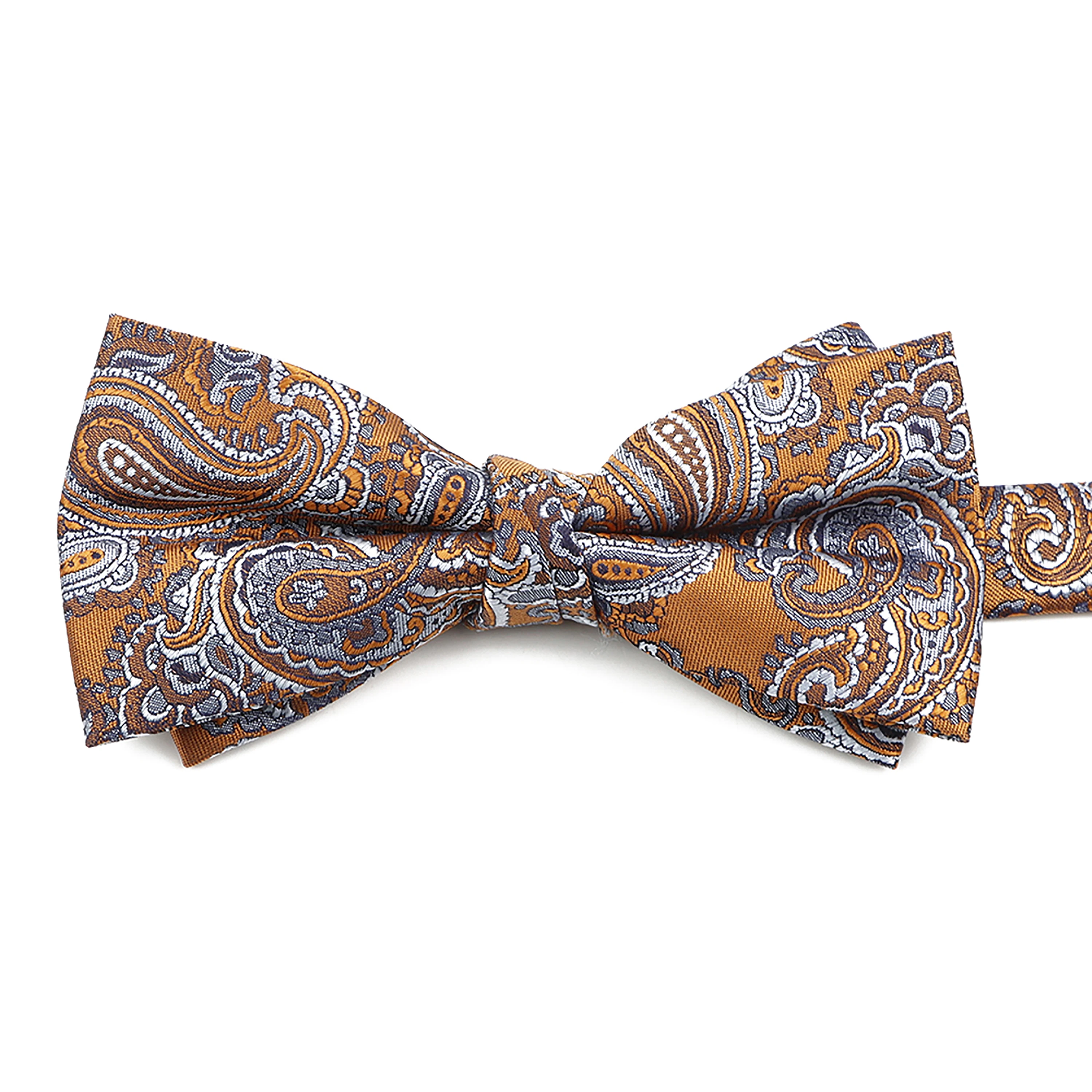 High Quality Mens Bowtie Fashion Dot Striped Paisley Bule Yellow Jacquard Weave Butterfly For Men Business Wedding Party Cravat