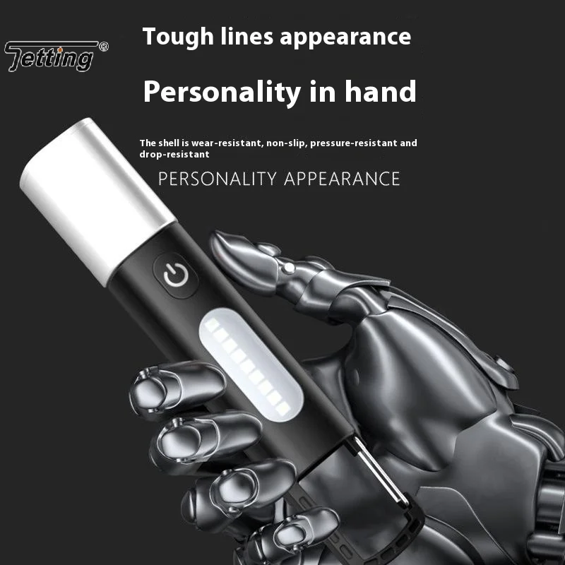 1PC Multi-Functional Flashlight With Charging Cable With Strong Light And Soft Side Lamp For Outdoor Work And Camping