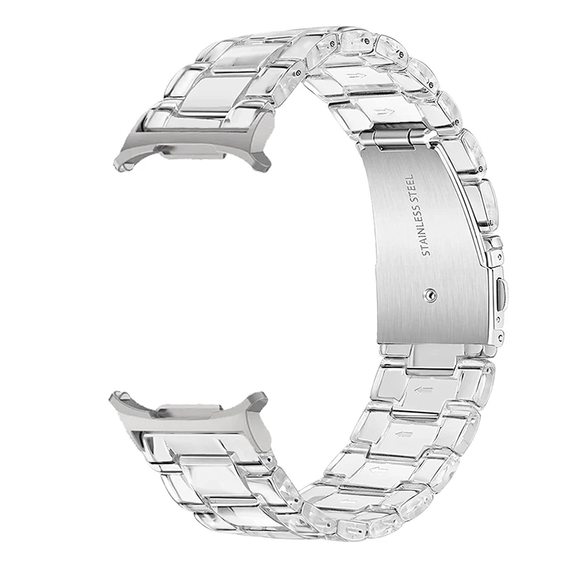 Bracelet en résine transparente pour Galaxy Watch 7 Ultra, bracelet et couvercle pour Samsung Galaxy Watch 7 Ultra, bandes de 47mm, PC + film de verre Guatemala