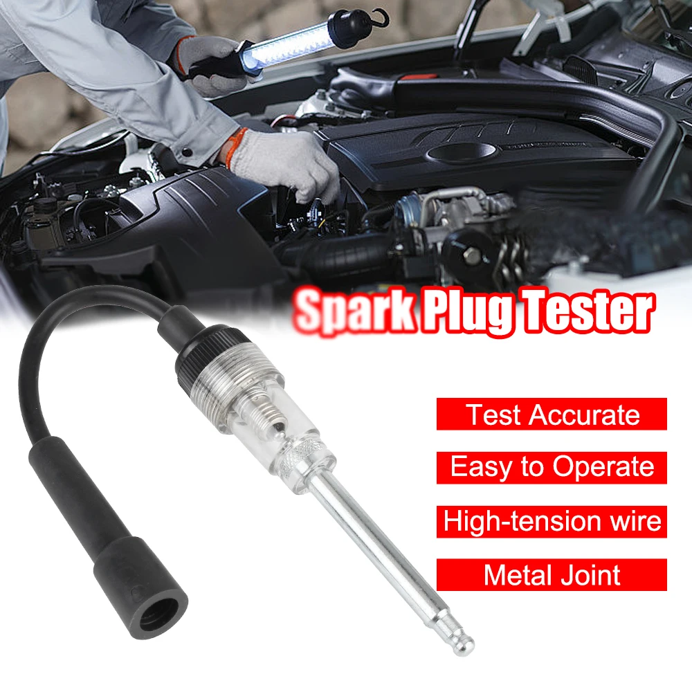 Ignition System Coil Engine Test In-Line Igniton Spark Tester Autos Diagnostic Test Tool Car Spark Plug Tester Repair Tools