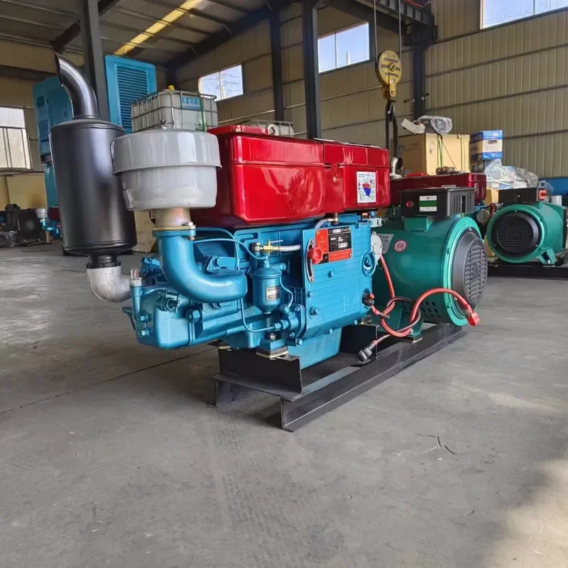 Hengfa Single Cylinder 4 Stroke 10KW Generator Set Electric Start Air-Cooled Euro 2 Emission 4.5L Displacement Engine