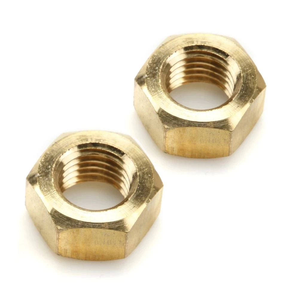 Weiyi DIN934 GB6170 Messing-Sechskantmuttern 2 # 3 # 4 # 5 # 6 # 8 # 10 # 12 # 1/4-20 5/16-18 3/8-16 7/16-14 1/2-13 5/8-11 3/4 UNC/UNF Gewinde – Detail 4