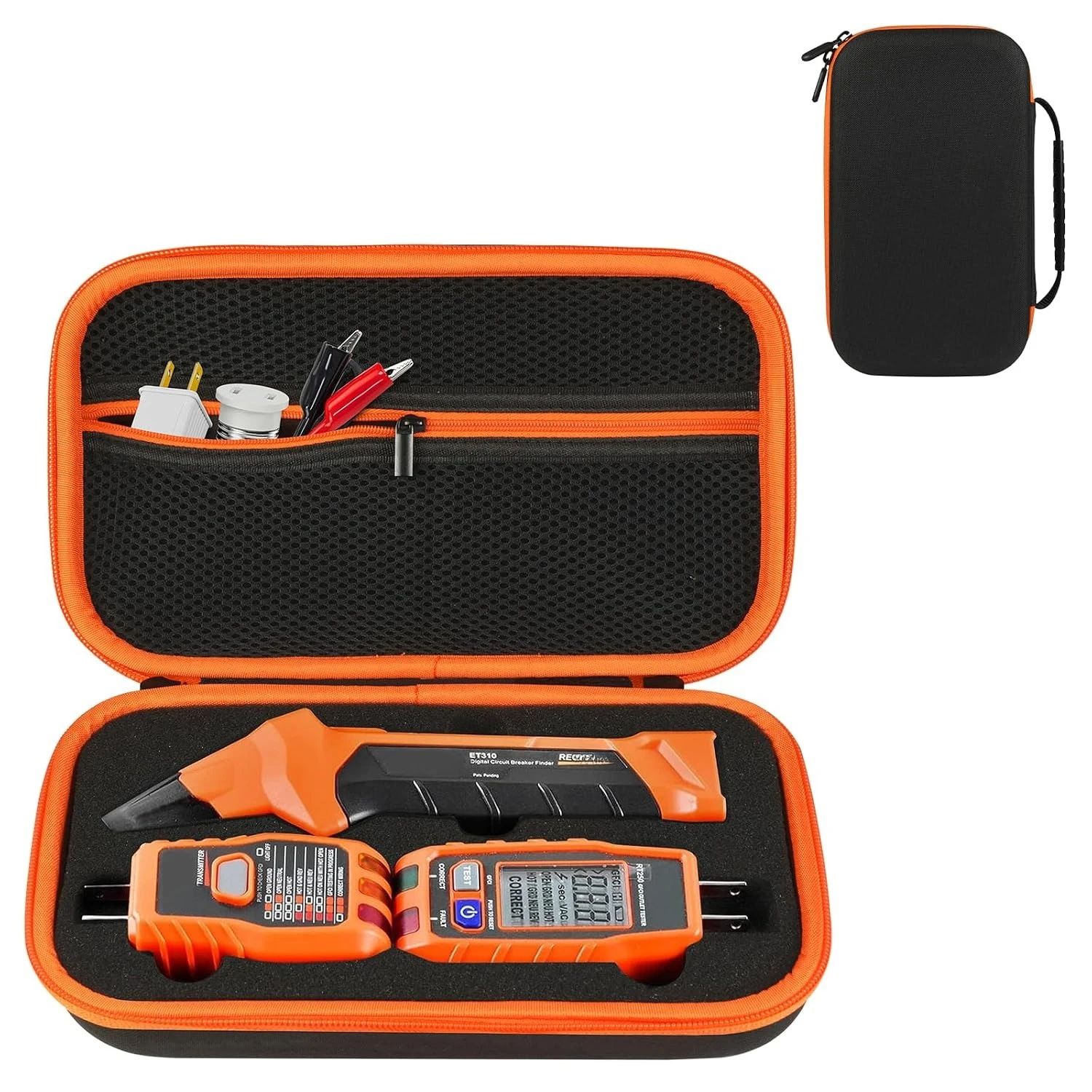 Hartschalenkoffer für Klein ET310/80041/RT250 Fehlerstromschutzschalter-Finder 80016 Akku-Werkzeugkoffer RT250 GFCI Steckdosentester-Box (nur)