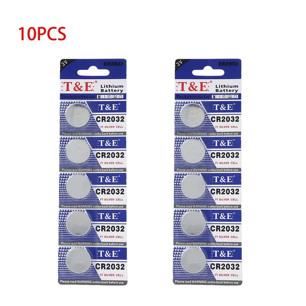 High-Quality 5-50 PCS CR2032 3V Lithium Button Batteries - DL2032 ECR2032 Cells for Car Key, Watch, Toy, Calculator & Remote