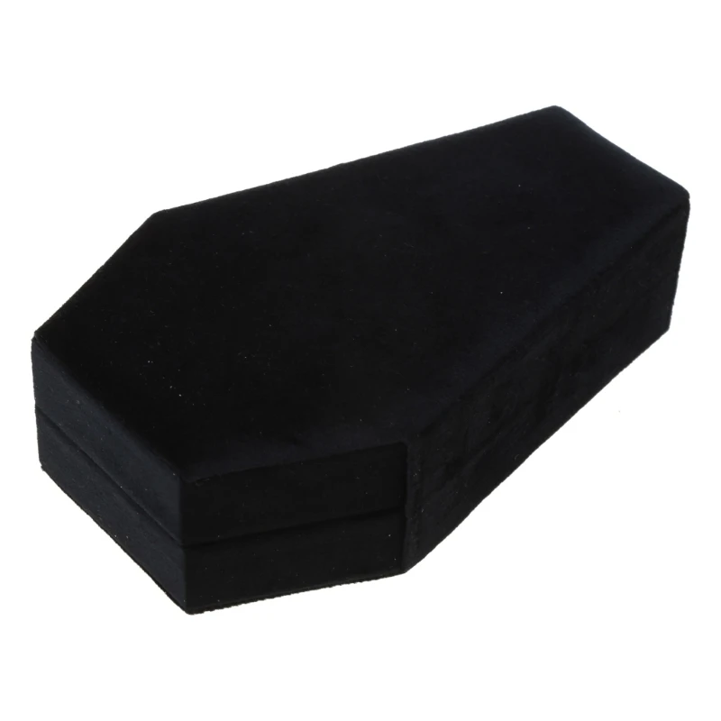 

Velvets Jewelry Storage Box Coffin Ring Necklace Earring Box Display Cases Desktop Decoration Jewelry NEW