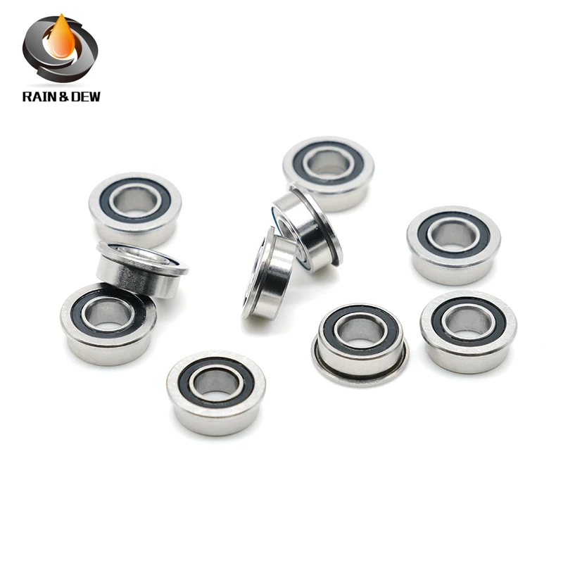 

10Pcs MF105 RS Bearing 5*10*4 mm ABEC-7 Voron 3D Flanged Bearing MF105-2RS Ball Bearings MF105RS 3D Print Bearings