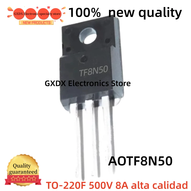 10-20-30-40-50pcs 100% new  TF8N50 AOTF8N50 TO-220F 500V 8A high quality