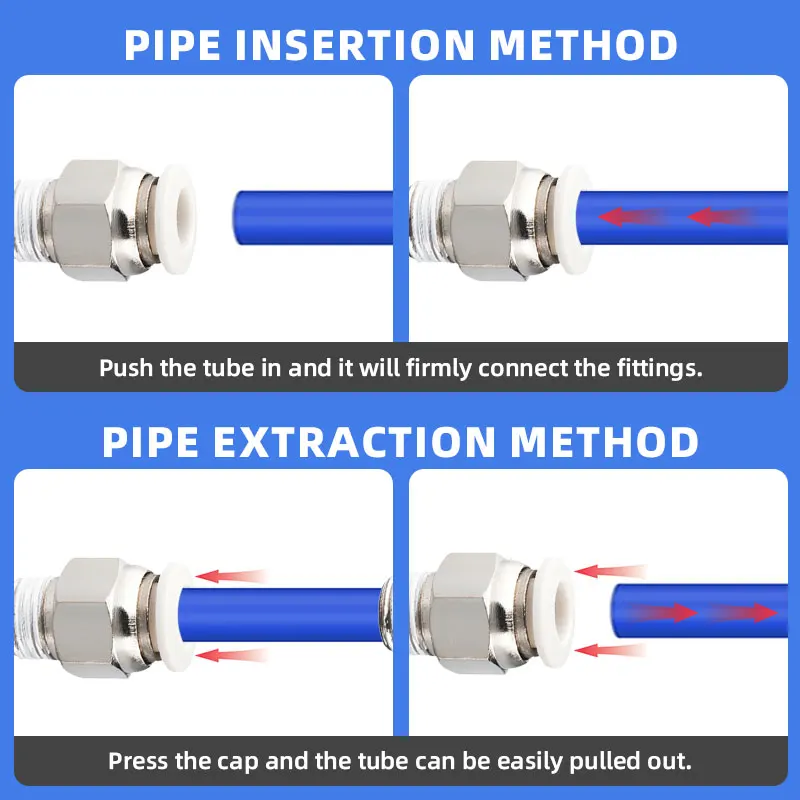 1/10/20 قطعة PLF لولبة داخلية على شكل حرف L الكوع PTM5 1/8 1/4 3/8 1/2 هوائي سريع الدفع في OD 4/6/8/10/12 مللي متر لأداة هوائية #6