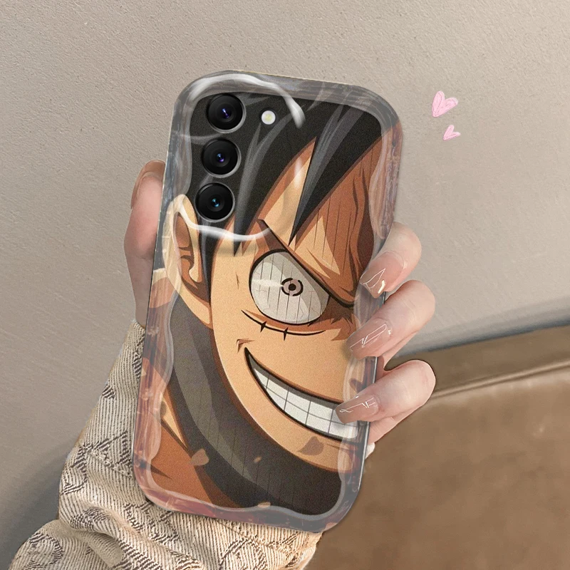 

Cartoon L-uffys Z-oro For Samsung S24 S23 S21 S20 Ultra Plus FE A73 A72 A71 A51 A31 A05S A05 A04 5G Wave Oil Back Phone Case