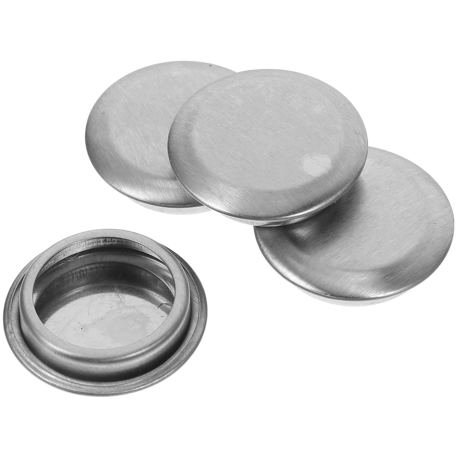 

4pcs Hole Cover Stainless Steel Decorative Drain Basin Cap for Kitchen Sink Hygienic Debris Blocker Durable Design Compatible