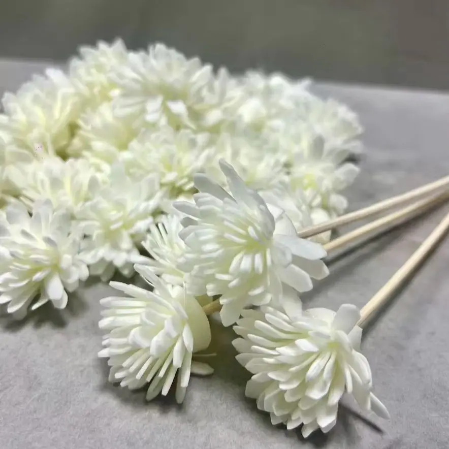 10pcs/5pcsaroma diffusing stick and white foam flower combination, aromatherapy flower diffusing stick, fiber stick essentia