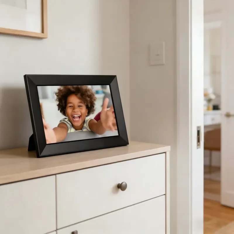 10.1 Inch WiFi Smart Digital Picture Frame Cloud Photo Album 32GB Storage Auto Rotate Easy App Control Electronic Photo Frame