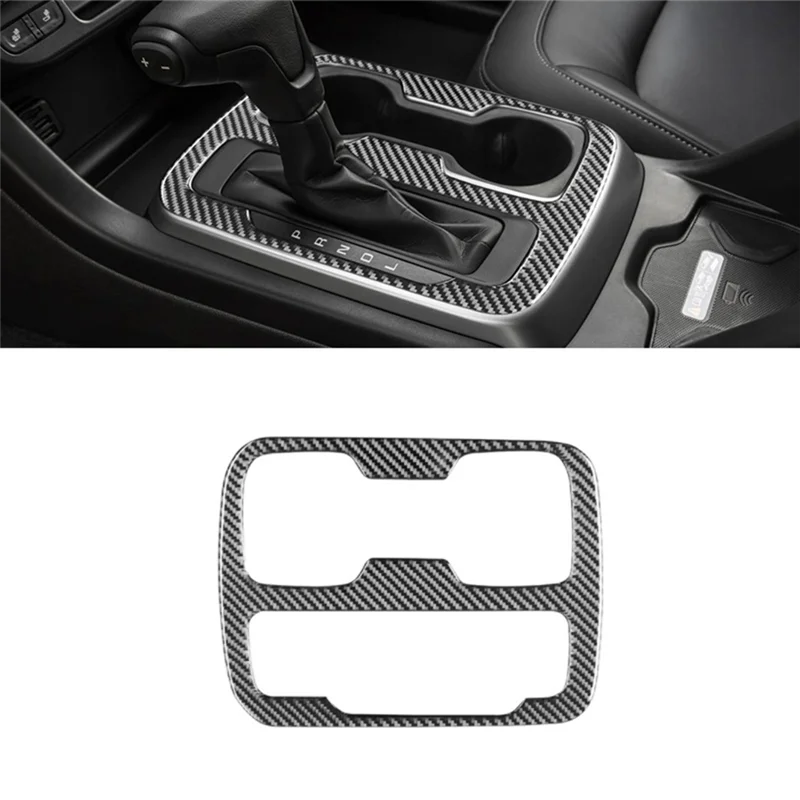 

For Colorado 2015-2022 Soft Carbon Fiber Center Console Gear Shift Panel Cover Cup Holder Sticker Accessories