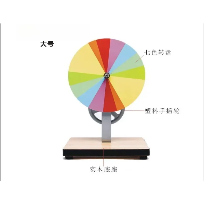 Hand-Cranked Newton's Seven-Color Disc - Physics Light Synthesis Teaching Tool for Student Experiments