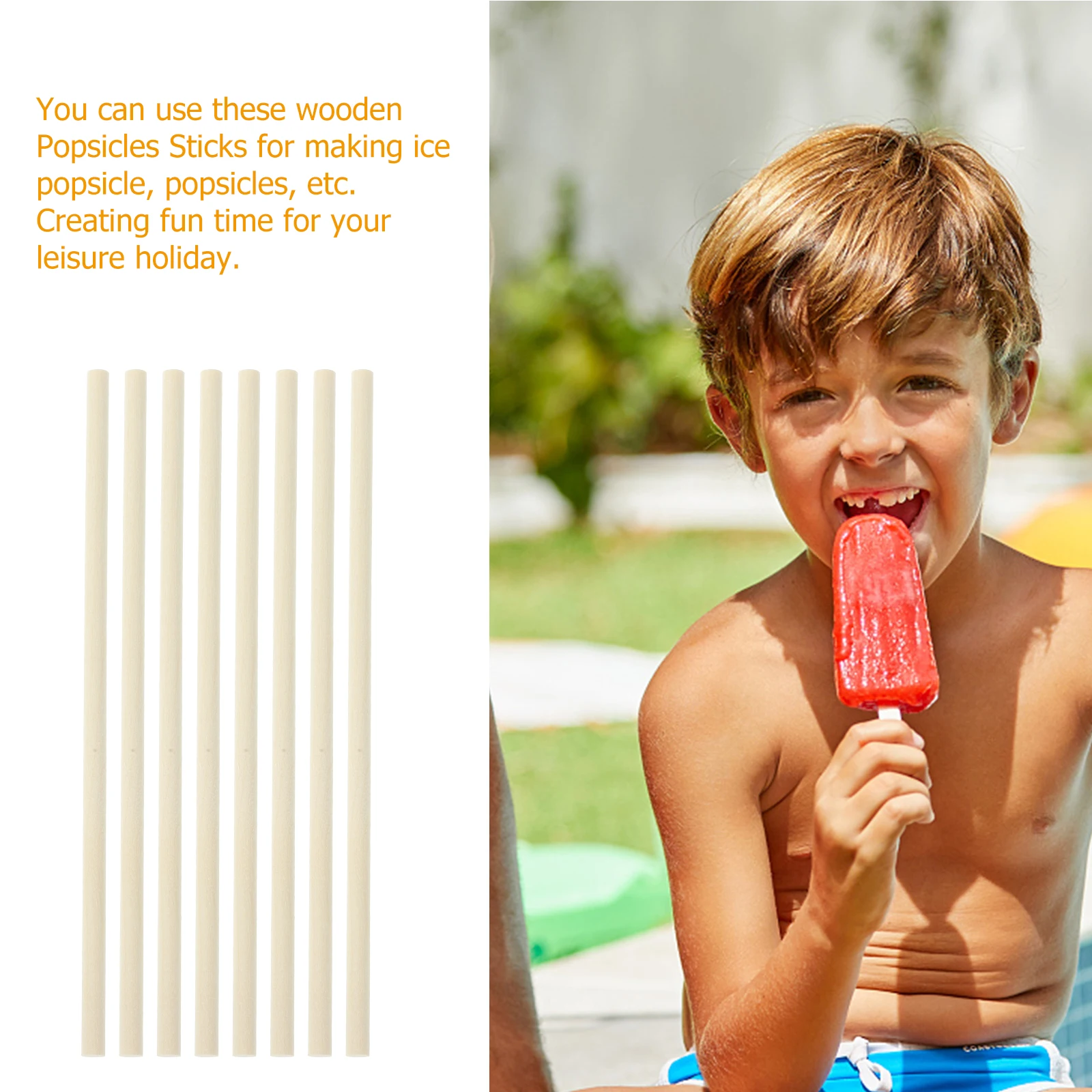 

100 шт. деревянные палочки для мороженого DIY ремесло инструмент для изготовления мороженого гладкий легкий для домашней вечеринки художественные проекты оптом дерево